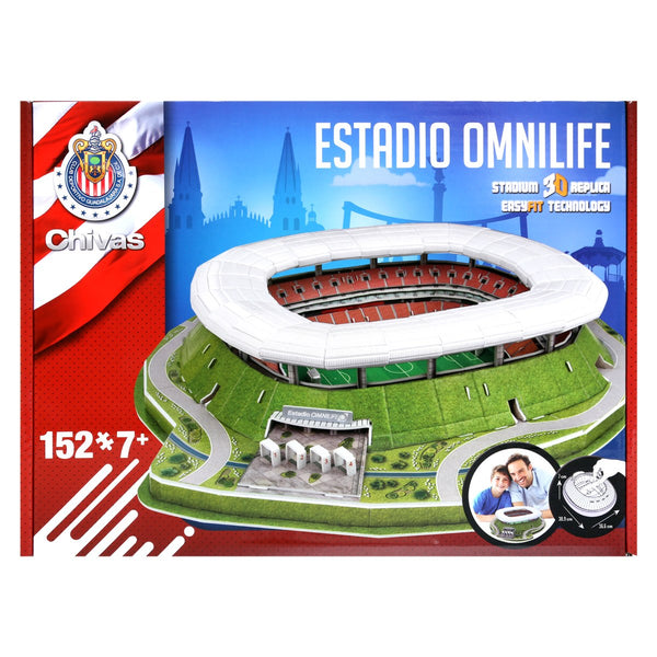 Ivanna y Pau - Estadio Santiago Bernabeu, Real Madrid, Rompecabezas 3D 160  Pzas. Nanostad 3D-1547